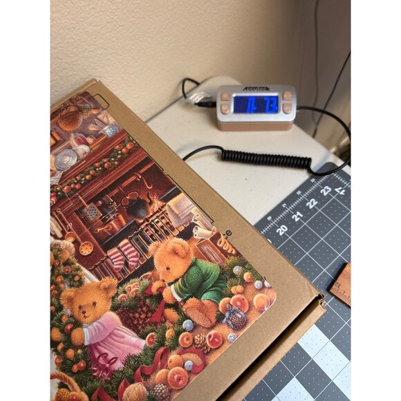 Vintage 1998 Carol Lawson Advent Calendar Teddy Bear Christmas Kitchen Scene Mol - Picture 9 of 9